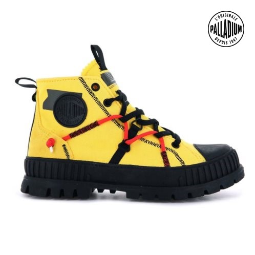 Bottes Palladium Pallashock Re-craft Homme Citron | FR SYG038R